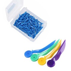 1000 Dental Plastic Wedges Concave Design Arc Diastema Wedge w End Circular Hole