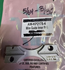 Lincoln KP2178-4 Wire Guide Replacement Inner 5/64. 3/32 2 Roll Guide New
