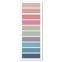 2400PCS Transparent Sticky Notes Color Index Tabs Self Adhesive Memo Pad Set