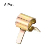 MECCANIXITY ID 6mm 1/4inch Fuel Line Hose Clips, Pipe 1/4inch, Gold