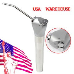 1-5Pcs Dental 3 Way Air Water Spray Triple Syringe Handpiece w/ 2 Nozzles Tips