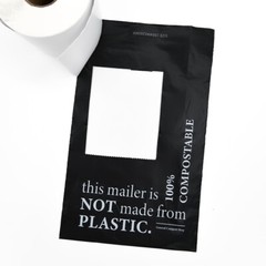 Compostable Mailer Biodegradable Satchel Post Packaging Black XS,S,M,L 100 Pack