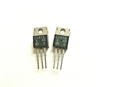 LOT OF 2 2SC1419 Original New Hitachi Power Transistor 50V 2A 20W NPN TO-220