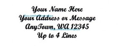 60 Personalized Return/Mailing Address labels 1″ x 2.625″ – Free USA Shipping