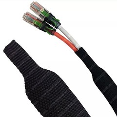 Heat Shrink Braided Sleeve Wire Loom 2:1 Abrasion Protect Wire Harness Sheath