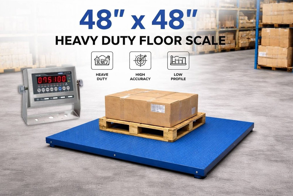 Refurbished Industrial Platform 48”x48” Floor scale warehouse pallet weighing