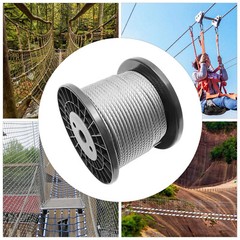 T304 Stainless Steel Cable 1/4″x 150ft Marine Grade Deck Cable Railing 7×19