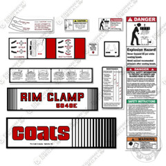 Fits Coats 5040E Decal Kit Rim Clamp – 7 YEAR OUTDOOR 3M VINYL!