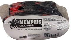 One Dozen Memphis Ninja Industrial Work Gloves N96785XS EXTRA SMALL MCR Safety