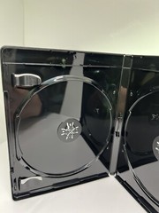 100 PCS NEW 12mm Double Blu-Ray DVD Case, Embossed Blu-Ray Logo, Black,YH28-12MM