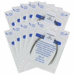 50×Dental Orthodontic Thermal Activated Niti Round Arch Wires 012 Upper Ovoid
