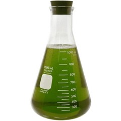 PYREX 4980-1L, 1000ml Narrow Mouth Erlenmeyer Flask w/ Rubber Stopper (Single)