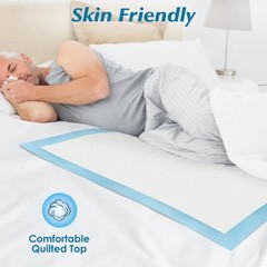 Wowflash 100 Count 22 X 22 Super Absorbency Disposable Underpads Leakproof