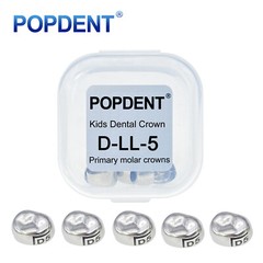 5Pcs Dental Kids Crown Primary Molar Pediatric Crowns stainless steel 48 Sizes