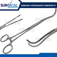 Debakey Atraumatic Clamp Forceps 9” Surgical Vascular Instrument German Grade