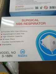 100 NIOSH Certified N95 s-188n Face Mask[5 Boxs Of 20]. 516