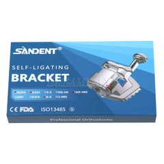 SANDENT Dental Metal Self-Ligating Brackets Braces Mini Roth.022 Hooks 345