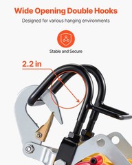 Uimoso 2-in-1 Portable Electric Hoist Winch 1100LB Wired/Wireless Remote Control
