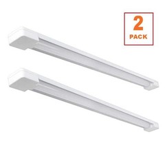 Commercial Electric 3ft LED Shop Light 3000 Lumens 4000K Plug-In 2-Pack