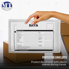 MT Products Blank Envelope Pouch 6.5” x 10” Shipping Label Sleeves, Pack of 1000