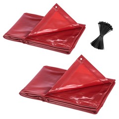 Uimoso 2PCS Welding Screen 6 x 8FT Flame-Resistant Vinyl Curtain