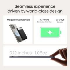 Plaud Note AI Voice Recorder, Voice Recorder w/Case, App Control, Transcribe …