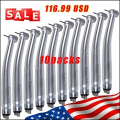 10pc NSK PANA MAX Style Dental High Speed Handpiece Turbine 4Hole Standard U3BM