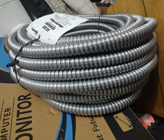 Blue Ribbon 1 in x 100 ft Flexible Metal Conduit FMC Aluminum, Silver