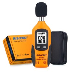Decibel Meter, RISEPRO® Digital Sound Level Meter 30 – 130 dB Small, Black