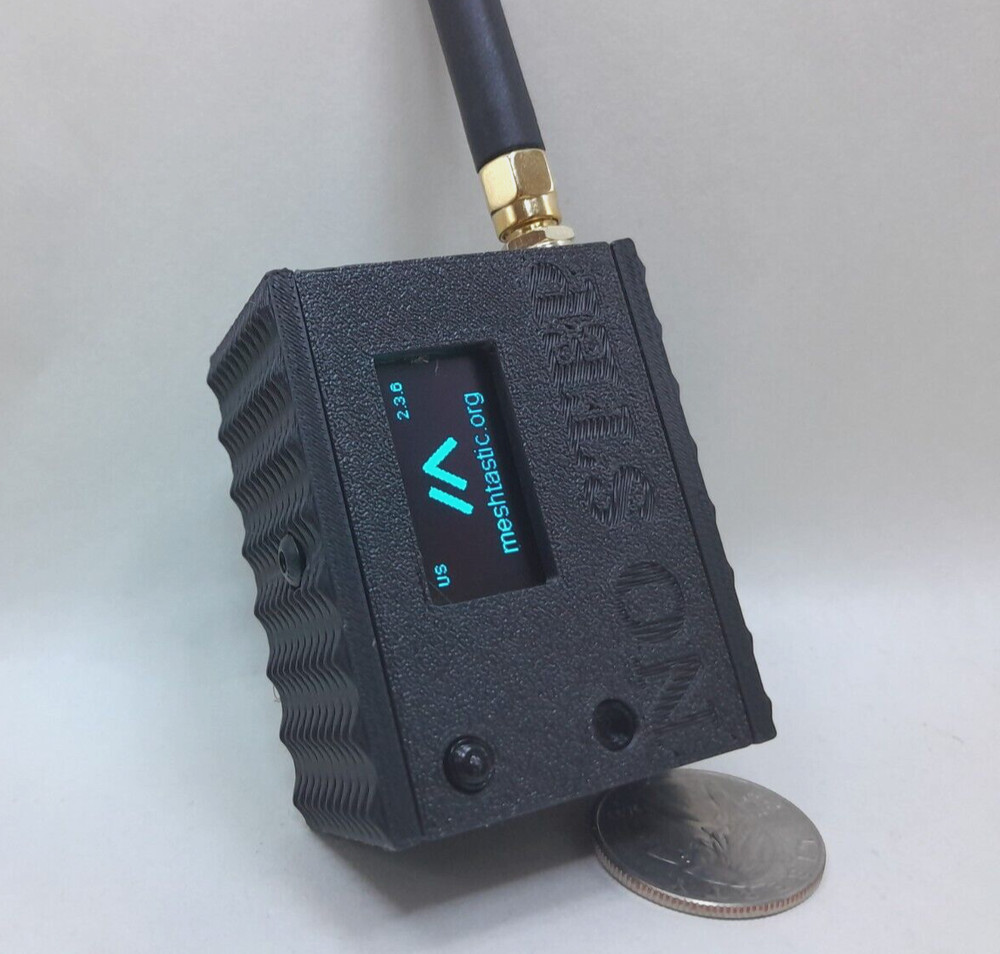 Meshtastic Heltec V3 node case only Holds 2000mah battery 3D printed BLACK