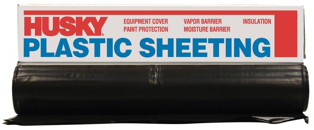 POLY AMERICA 410B 10-Feet X 100-Feet 4 Mil Black Plastic set of 1,