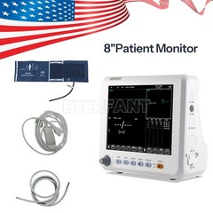 ETERFANT 8″ Patient Monitor ICU CCU Vital Sign For Hospital NIBP, SPO2, PR,TEMP