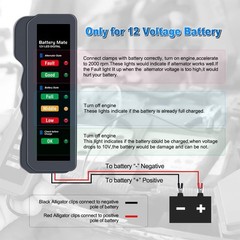 12V Car Battery Tester, BM310 Automotive Digital Alternator Charging System Anal