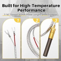 2Pack For PITCO 60125501 THERMOPILE (DEEP FRYER PARTS) 36”INCH 910MM 750 MV