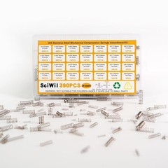 390 Piece Compression Spring Assortment Kit 28 Sizes Small Steel Springs Set