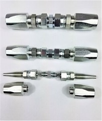 Hydraulic Hose Repair Kit 1/4 3/8 1/2 ID- Reusable Field Repair Fitting