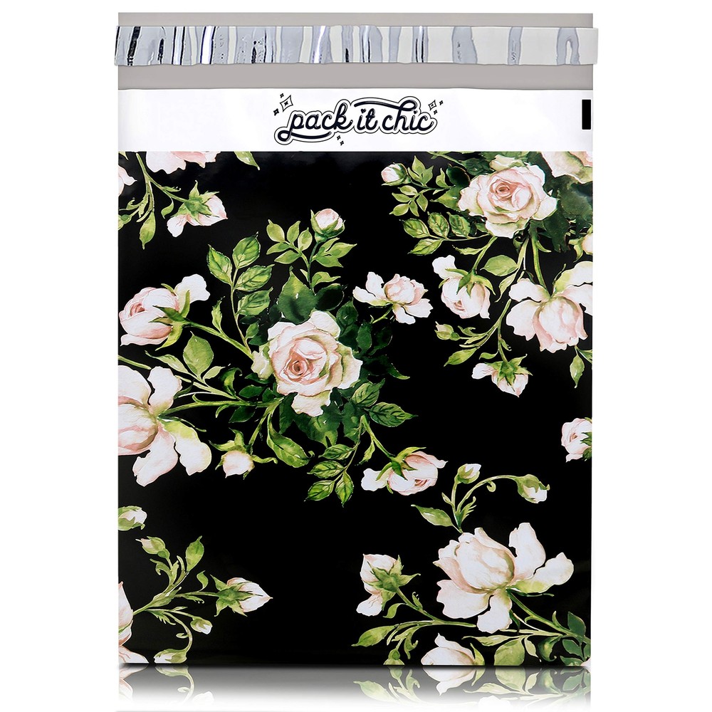 – 10X13 100 Pack Floral Pattern Poly Mailer Envelope Plastic Custom Mailing &…