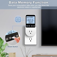 Upgraded Watt Meter Home Energy Monitor Plug Electricity Usage Kill A Watt