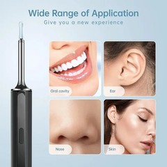 NEW LED Ear Wax Cleaner Ear Camera Otoscope with Light Cleaner Removal Kit-Black