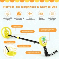 Metal Detector for Kids Waterproof Kids Metal Detector w/ Waterproof Search Coil