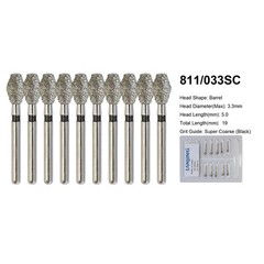 Dental Diamond Bur FG Round End Taper Football Flame Pear Coarse Fine High Speed