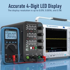 Jesverty DC Power Supply Variable, 0-32V 0-10A Switching Bench Power Supply w…