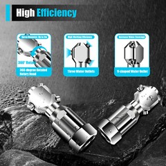 360° Rotating Tank Washing Spray Nozzle Cleaning Nozzle 3/4 Internal Thread