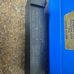 VALENITE TURNING TOOL HOLDER – HPC-VWR-20-4 – INDEXABLE LATHE