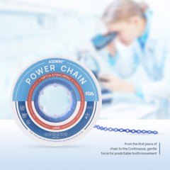 Dental Ortho Elastic Power Chain Rubber Bands Long/Short/Continuous 10 Colors