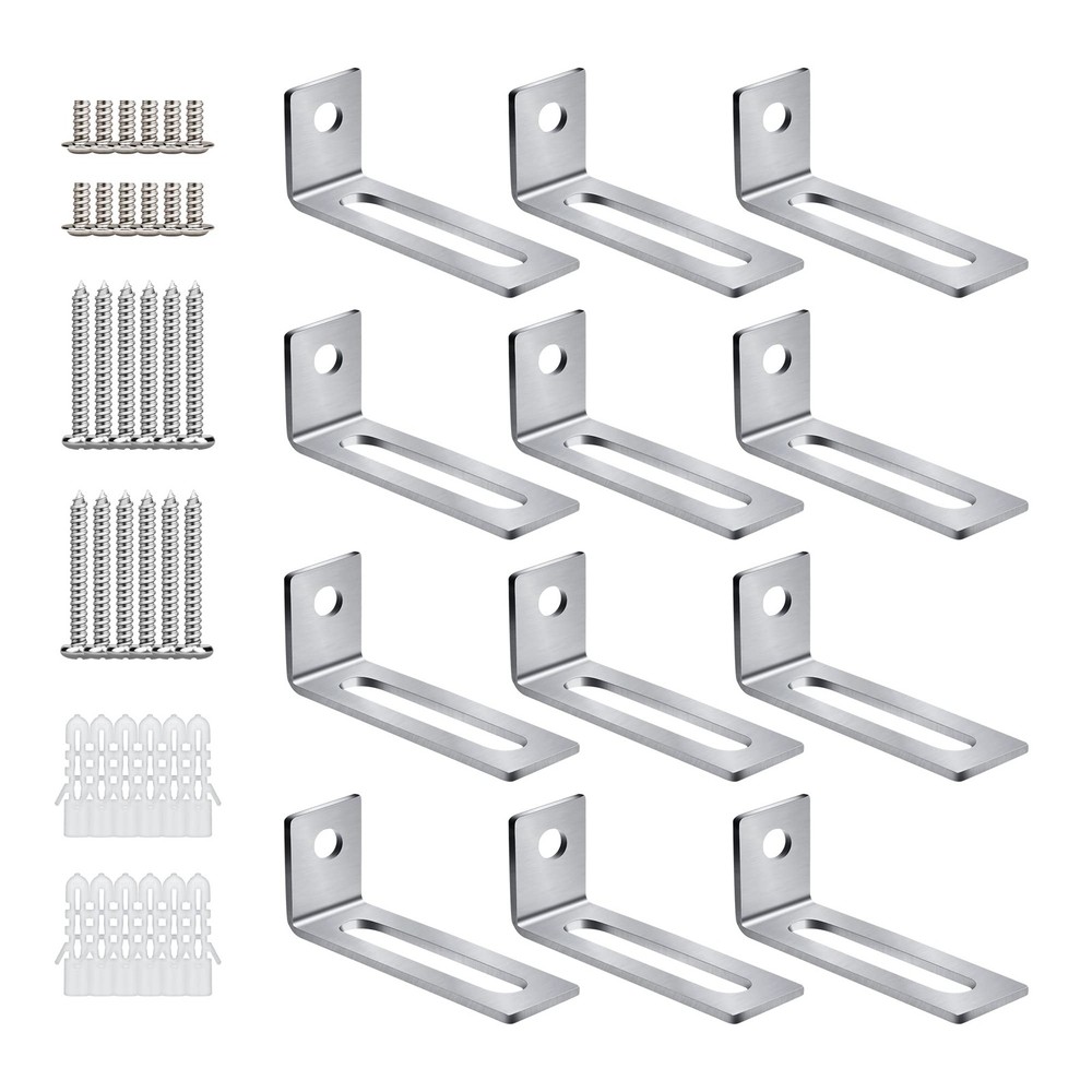 30 Set White Board Mounting Hardware Whiteboard Hanging Brackets Installation
