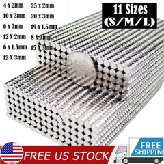 Lot Neodymium Magnets N52 Disc Round Super Strong Rare Earth Small Large Magnet