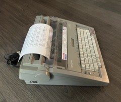 Brother GX-8500 Correctronic Word Processing Electric Portable Typewriter TESTED