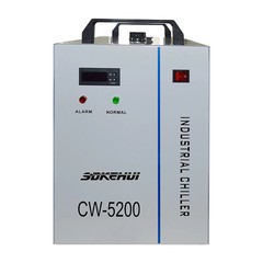 CW-5200 Industrial Water Chiller 2.4kW 0.3℃ for CO2 Laser 110V/220V