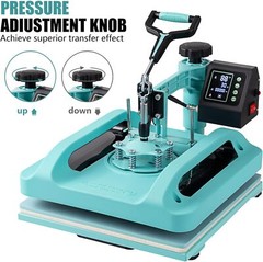Combo 8 IN 1 T-Shirt Heat Press Transfer Machine 15″x15″ Sublimation Swing Away